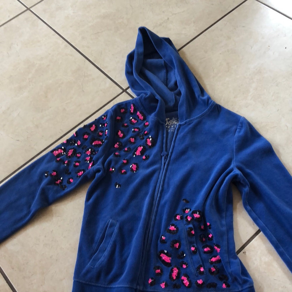 Justice cheetah print jacket!